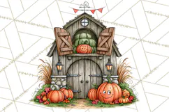 Halloween Farmhouse Signs & Decor Clipart, Halloween Png Product Image 3