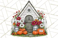 Halloween Farmhouse Signs & Decor Clipart, Halloween Png Product Image 5