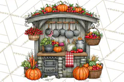 Halloween Farmhouse Signs & Decor Clipart, Halloween Png Product Image 4