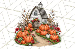 Halloween Farmhouse Signs & Decor Clipart, Halloween Png Product Image 5