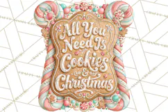 Gingerbread Christmas Signs, Gingerbread Clipart PNG Product Image 5