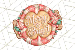Gingerbread Christmas Signs, Gingerbread Clipart PNG Product Image 3
