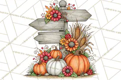 Halloween Farmhouse Signs & Decor Clipart, Halloween Png Product Image 4