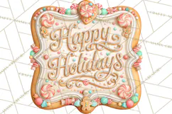 Gingerbread Christmas Signs, Gingerbread Clipart PNG Product Image 4