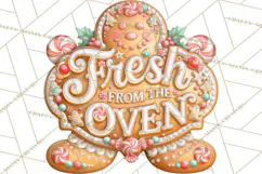 Gingerbread Christmas Signs, Gingerbread Clipart PNG Product Image 4