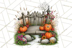 Halloween Farmhouse Signs & Decor Clipart, Halloween Png Product Image 2
