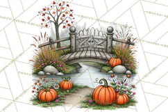 Halloween Farmhouse Signs & Decor Clipart, Halloween Png Product Image 3