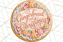 Gingerbread Christmas Signs, Gingerbread Clipart PNG Product Image 3