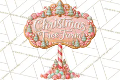 Gingerbread Christmas Signs, Gingerbread Clipart PNG Product Image 4
