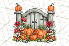 Halloween Farmhouse Signs & Decor Clipart, Halloween Png Product Image 5