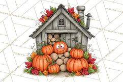 Halloween Farmhouse Signs & Decor Clipart, Halloween Png Product Image 2