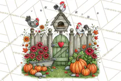 Halloween Farmhouse Signs & Decor Clipart, Halloween Png Product Image 5