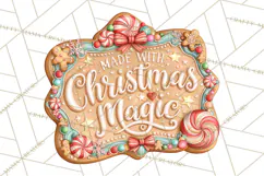 Gingerbread Christmas Signs, Gingerbread Clipart PNG Product Image 5
