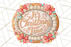 Gingerbread Christmas Signs, Gingerbread Clipart PNG Product Image 5