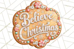 Gingerbread Christmas Signs, Gingerbread Clipart PNG Product Image 2