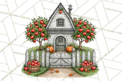 Halloween Farmhouse Signs & Decor Clipart, Halloween Png Product Image 5