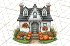 Halloween Farmhouse Signs & Decor Clipart, Halloween Png Product Image 2