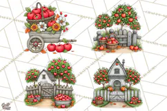 Halloween Farmhouse Signs & Decor Clipart, Halloween Png Product Image 1