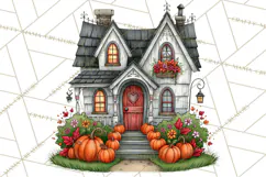 Halloween Farmhouse Signs & Decor Clipart, Halloween Png Product Image 3