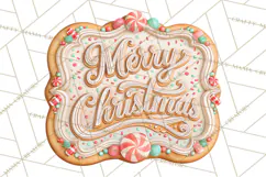 Gingerbread Christmas Signs, Gingerbread Clipart PNG Product Image 4