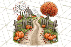 Halloween Farmhouse Signs & Decor Clipart, Halloween Png Product Image 5