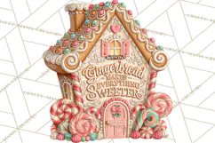 Gingerbread Christmas Signs, Gingerbread Clipart PNG Product Image 5