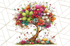 Spring Clipart PNG, Bright Spring Flowers, Kids and Cottage Product Image 5