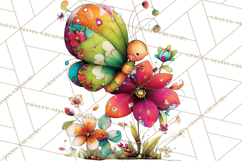 Spring Clipart PNG, Bright Spring Flowers, Kids and Cottage Product Image 4