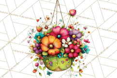 Spring Clipart PNG, Bright Spring Flowers, Kids and Cottage Product Image 2