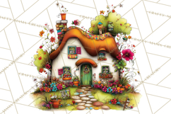 Spring Clipart PNG, Bright Spring Flowers, Kids and Cottage Product Image 2