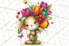 Spring Clipart PNG, Bright Spring Flowers, Kids and Cottage Product Image 2