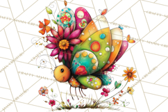 Spring Clipart PNG, Bright Spring Flowers, Kids and Cottage Product Image 3