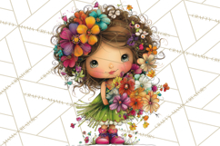 Spring Clipart PNG, Bright Spring Flowers, Kids and Cottage Product Image 5