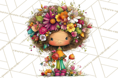 Spring Clipart PNG, Bright Spring Flowers, Kids and Cottage Product Image 3