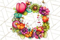 Spring Clipart PNG, Bright Spring Flowers, Kids and Cottage Product Image 4