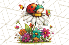 Spring Clipart PNG, Bright Spring Flowers, Kids and Cottage Product Image 2