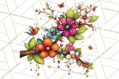 Spring Clipart PNG, Bright Spring Flowers, Kids and Cottage Product Image 2