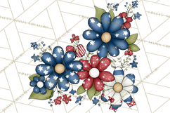 Patriotic Floral Wreaths, Stars &amp; Rustic Mason Jar Frames Product Image 3