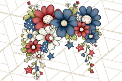 Patriotic Floral Wreaths, Stars &amp; Rustic Mason Jar Frames Product Image 2