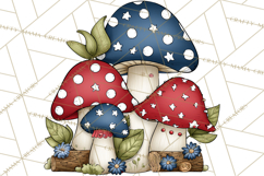 Patriotic Forest Animals Clipart, Whimsical Red White Blue Product Image 4