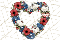 Patriotic Floral Wreaths, Stars &amp; Rustic Mason Jar Frames Product Image 4