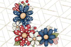 Patriotic Floral Wreaths, Stars &amp; Rustic Mason Jar Frames Product Image 4