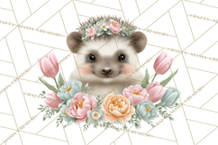 Adorable Baby Animals Easter Clipart PNG, Pastel Chicks Png Product Image 2