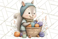 Cottagecore Animals PNG, Woodland Critters Clipart Product Image 3
