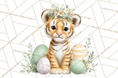 Adorable Baby Animals Easter Clipart PNG, Pastel Chicks Png Product Image 3