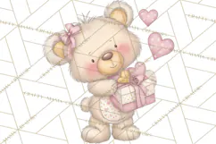 Valentine Animals Clipart PNG, Cute Animal Valentine Product Image 5