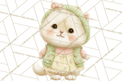 Spring Pets Clipart PNG, Cute Baby Animals Watercolor Product Image 3
