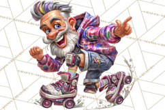 Funky Grandpa Clipart PNG Quirky Senior Cartoon Characters Product Image 3