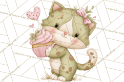 Valentine Animals Clipart PNG, Cute Animal Valentine Product Image 4