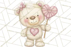 Valentine Animals Clipart PNG, Cute Animal Valentine Product Image 5